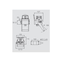 Faster Multiport Coupling - 2 Ports 3/8\'\' Body x 1/2\'\' BSP Female Thread (Fixed Part) 3