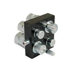 Faster Multiport Coupling - 4 Ports 1/2 & 3/4\'\' Body x 1/2 & 3/4\'\' BSP Female Thread (Mobile Part) 1