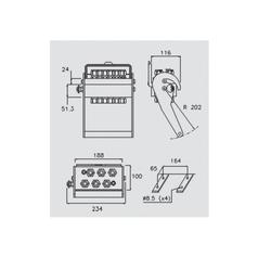 Faster Multiport Coupling - 6 Ports 3/8\'\' Body x 1/2\'\' BSP Female Thread (Mobile Part) 2