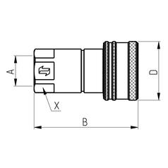 Faster Quick Release Hydraulic Coupling Female 3/4\'\' Body x 3/4\'\' BSP Female Thread 3