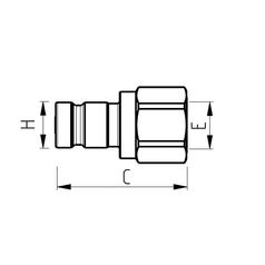 Test Nipple 1/4 NPT 4