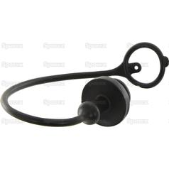 Faster Dust Plug Black PVC Fits 1/4\'\' Female Coupling - TM Series TM14N 3