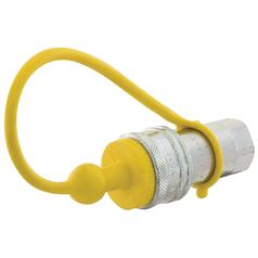 Faster Dust Plug Yellow PVC Fits 3/8\'\' Female Coupling - TMA Series TMA38 1