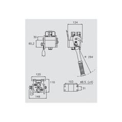 Faster Multiport Coupling - 2 Ports 1/2\'\' Body x 1/2\'\' BSP Female Thread (Mobile Part) 2