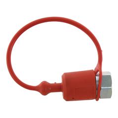 Faster Dust Cap Red PVC Fits 1/4\'\' Male Coupling - TFH Series TFH 14 2
