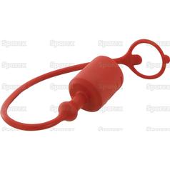 Faster Dust Cap Red PVC Fits 1/4\'\' Male Coupling - TFH Series TFH 14 3