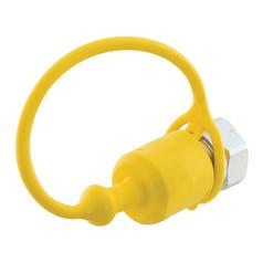 Faster Dust Cap Yellow PVC Fits 3/8\'\' Male Coupling - TFA Series TFA38 1