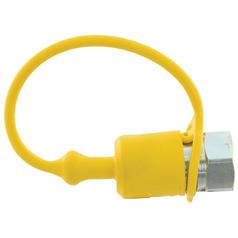 Faster Dust Cap Yellow PVC Fits 3/8\'\' Male Coupling - TFA Series TFA38 2