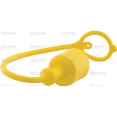 Faster Dust Cap Yellow PVC Fits 3/8\'\' Male Coupling - TFA Series TFA38 3