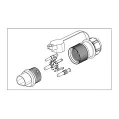 3 Pin Auxiliary Plug Male Pin (Perfore/Steel) 3