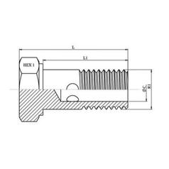 Dicsa Metric Banjo Bolt M16 x 1.5 3