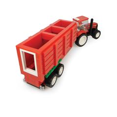 UNIVERSAL HOBBIES Case IH Tractor and Trailer Toy Brick Building Kit 2