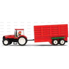 UNIVERSAL HOBBIES Case IH Tractor and Trailer Toy Brick Building Kit 3