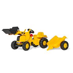 Ride On Rolly Toys CAT Kid With Front Loader and Trailer 1