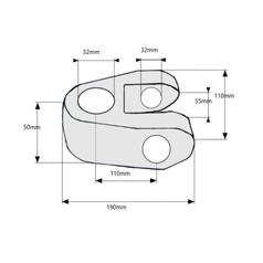 Top Link Knuckle End - Cat. 3 (Ø32mm) 3