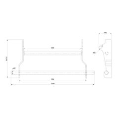 Loader Bracket, Replacement for: Chilton/MX. 2