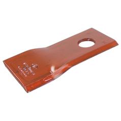 Mower Blade - Twisted blade, top edge sharp - 118x48x4mm - Hole Ø19mm - Replacement for MacDon 1