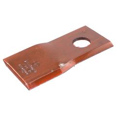 Mower Blade - Twisted blade, top edge sharp - 106x48x4mm - Hole Ø19.2mm - Replacement for CNH 1