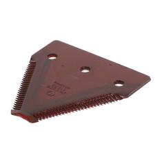 Knife section - over serrated -  81x76x2.7mm -  Hole Ø6.5mm -  Hole centres  Replacement forCNH, Laverda 1