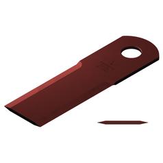 Straw Chopper Blade - Static, 195 x 50 x 3mm (Hole Ø: 12mm) 1