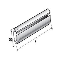 Metric Roll Pin, Pin Ø8mm x 55mm 4