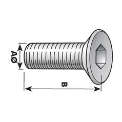 Agripak 42 pcs. Hex Countersunk Screws M6 - M12x10 - 40mm 2