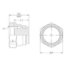 Hydraulic Adaptor M18 x 1.50 Metric Swivel Blanking Cap 3