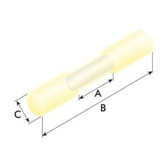 Heat Shrink Insulated Solder Connector Yellow 2