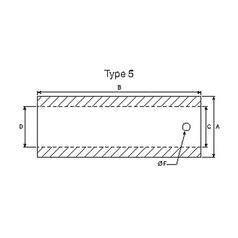 Loader Tine Bush - Ø51 x 130mm (Ø40) 3