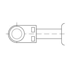 Gas Strut,  Total length: 425mm 2
