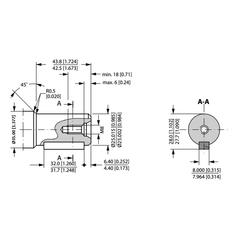 Trale Hydraulic Orbital Motor OMP100 100cc rev with 25mm Cylindrical Shaft 4