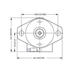 Trale Hydraulic Orbital Motor OMR200 200cc rev with 25mm Cylindrical Shaft 5