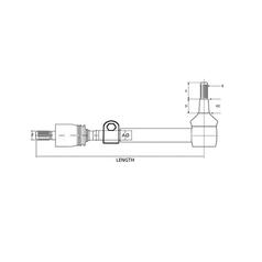 Track Rod/Drag Link Assembly, Length: 810mm 3