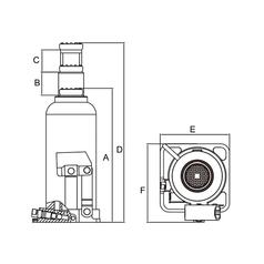 Hydraulic Bottle Jack 12T 3