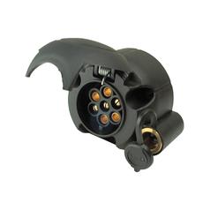 7 Pin Trailer Socket with Jack Plug (Plastic), Female 12V 1