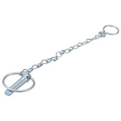 Round Linch Pin, Chain & Hook Assembly, Pin Ø11mm 2