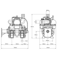 Vacuum pump - MEC8000H - Hydraulic driven - 1000 RPM 4