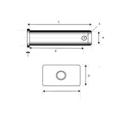 Lower link pin 25x109mm Cat. 4