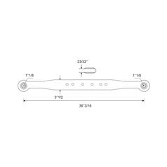 Lower Link Lift Arm -  Ball Ø 28mm -  Ball Ø 28mm -  RH & LH 3