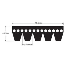 Poly V / Multi-Rib Belt - PK Section - Belt No. 5PK924 2