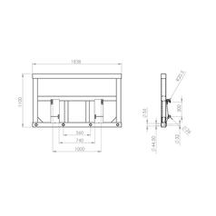 Heavy Duty Big Square Bale Frame - Not Supplied With Tines 3