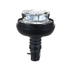 LED Rotating Beacon, Amber, Flexible Pin 12-24V 2