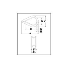 Wire Rope Thimble G411 - Ø6-7mm (4 pcs.) 2