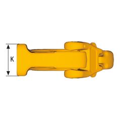 Weld-On Hook UKN - SWL: 4T 4