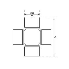 Bondioli & Pavesi Universal Joint - 34.9 x 93.5mm (Standard Duty) 5