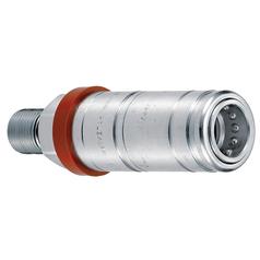 Faster Quick Release Hydraulic Coupling Female 1/2\'\' Body x 1/2\'\' BSP Male Bulkhead 1