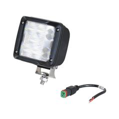 LED High Power Light- 10-30V, Square Work Light 9720 Lumens Raw, Bracket 1