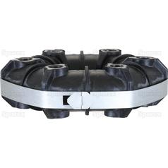 PTO Rubber Drive Coupling 114mm 3