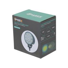 LED High Power Light- 10-30V, Round Work Light 10620 Lumens Raw, Bracket 6