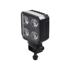 LED Mini Light- 10-30V, Square Work Light 4650 Lumens Raw, Bracket 1